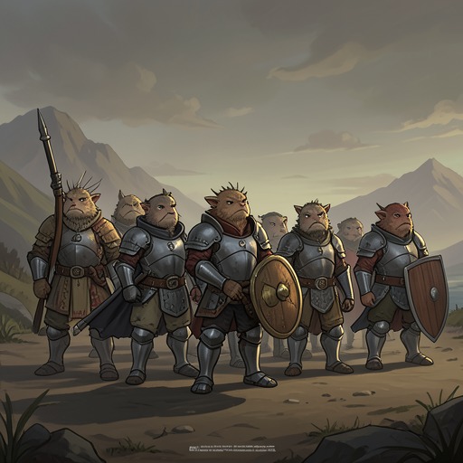 The Kobold Rangers' Legend from "Vainqueur the Dragon". This flow traces the Kobold Rangers from frightened scavengers to disciplined defenders whose identity is built from style, sacrifice, and service.