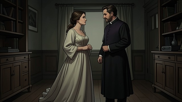 A Relationship Interrupted from "Exorcist Falls". A Relationship Interrupted Affection in Reach Liz’s warmth and invitation suggest that a relationship may develop beyond priest and parishioner.