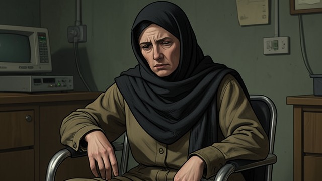 A Changed Appearance from "The Woman in Cabin 10". Illness as Camouflage Laura’s Impression Anne appears gaunt, scarf-covered, and marked by cancer treatment, making her hard to compare with a photograph.