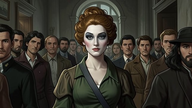 The Secret Substitution from "The Woman in Cabin 10". An Impersonator in Plain Sight A Similar Face Carrie uses a wig, makeup, and learned mannerisms to appear as Anne to guests who barely know her.