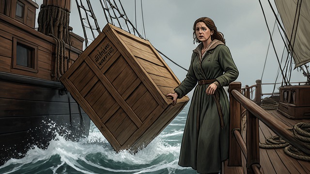 The Body Overboard from "The Woman in Cabin 10". The Disposal A Terrifying Doubt Carrie says the case was heavy and its latch failed; she feared Anne’s eyelids moved before she threw the case overboard.