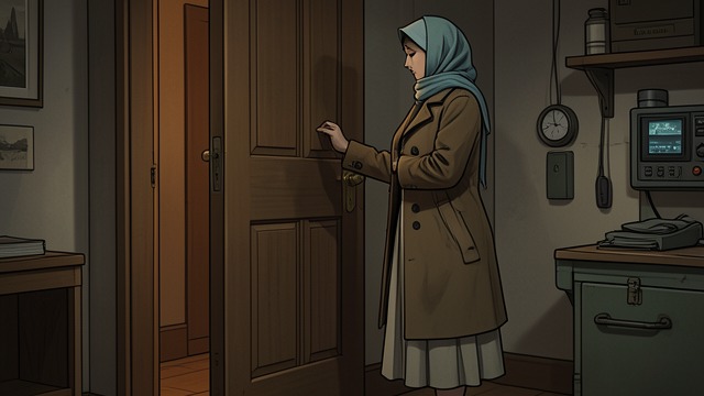 Laura Wears the Disguise from "The Woman in Cabin 10". A Borrowed Identity Escape Clothing Carrie gives Laura Anne-like clothes and a headscarf, asking her to pass as someone else long enough to leave the ship.
