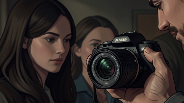 The Photograph from "The Woman in Cabin 10". A Face in the Background Recognition Cole Lederer’s camera contains a party photograph of a dark-haired waitress Laura recognizes as the woman from Cabin 10.