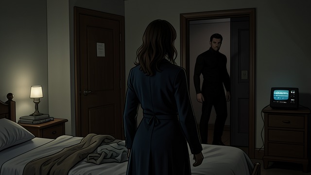 The First Panic from "The Woman in Cabin 10". Fear Enters the Home The Intrusion A masked burglar and a locked bedroom leave Laura feeling unsafe even after the police and locksmith have gone.