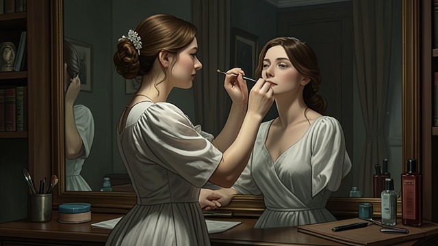 Carrie Plays Anne from "The Woman in Cabin 10". Constructing a Wife Appearance and Manner Carrie uses hair, makeup, clothing, and practiced behavior to imitate a woman the passengers barely know.