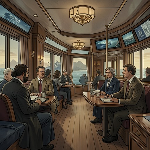The Voyage’s Shifting Itinerary from "The Woman in Cabin 10". This thread traces how the luxurious cruise’s flexible route increases uncertainty and complicates Laura’s search for outside help.