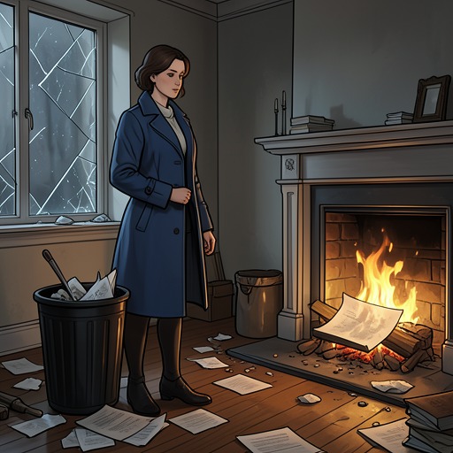 The Disappearing Evidence from "The Woman in Cabin 10". This thread follows the removal and destruction of the few tangible traces that could confirm Laura’s account.