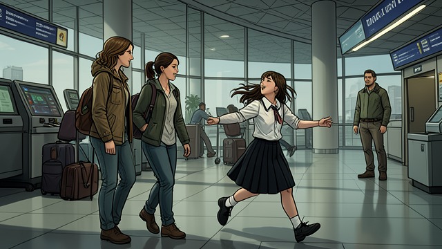The Sister’s Welcome from "The Life List". Immediate Affection A joyful introduction John meets Brett at the airport and takes her to Zoë’s school.