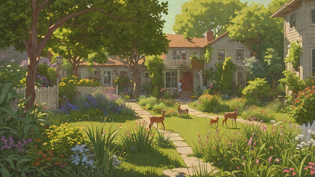 A Garden of Neighbors from "The Wild Robot". A Garden of Neighbors Context The garden transforms into a riot of colors and scents.