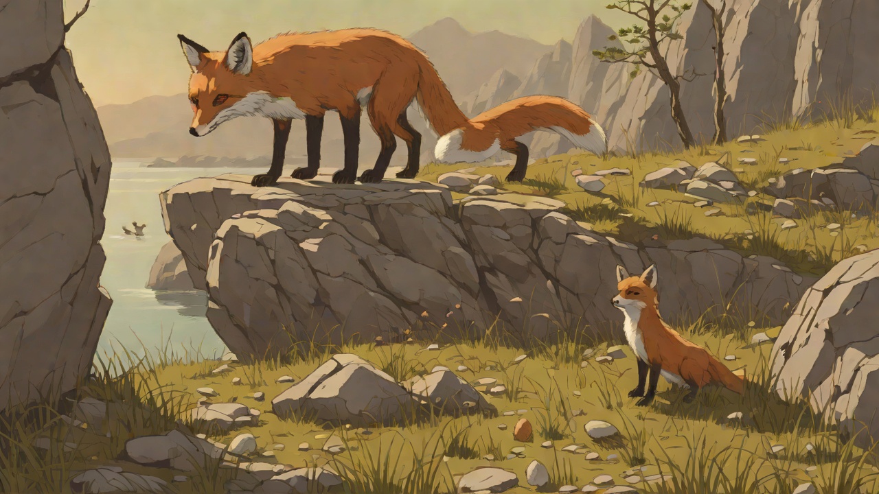 The Fox and the Egg from "The Wild Robot". The Fox and the Egg Context After the cliff accident, Fink appears, smelling the dead geese. He asks if he can eat the egg Roz is carrying; she says no.