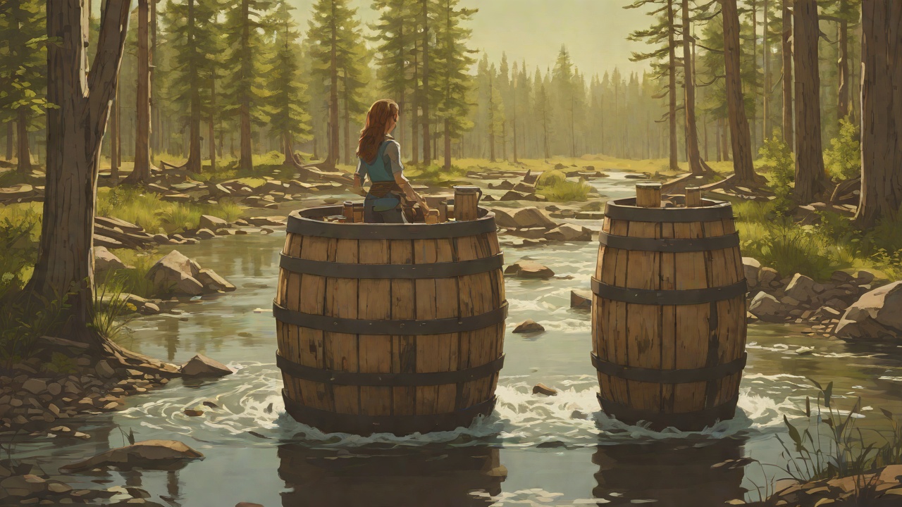 The Barrels Voyage from "The Wild Robot". The Barrels Voyage Context Roz fills the barrel with water and loads Rockmouth inside.