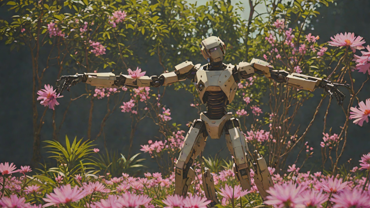 A Performance of Gratitude from "The Wild Robot". A Performance of Gratitude Context At the peak of the celebration, Pinktail watches Roz dance with a flowing, flower-covered body.