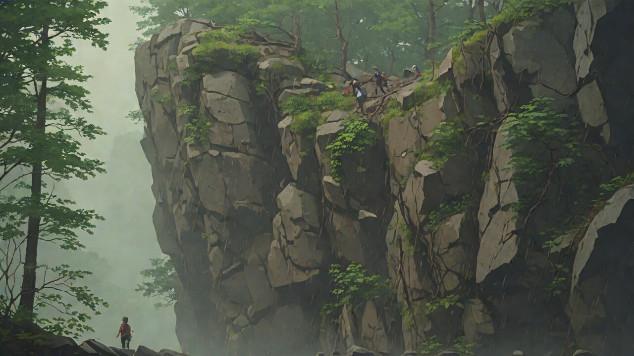 The Cliff Accident from "The Wild Robot". The Cliff Accident Context Roz tries to climb down a forest cliff during a spring downpour.