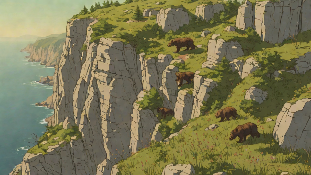 The Cliff Confrontation with Bears from "The Wild Robot". The Cliff Confrontation with Bears Context On the cliff top, Nettle and Thorn ambush Roz. Brightbill, fresh from his discovery, becomes fiercely protective.