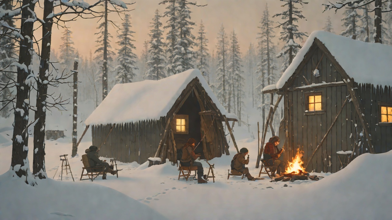 The Winter Shelters from "The Wild Robot". The Winter Shelters Context When the island is gripped by a deadly cold, Roz invites everyone to share her fire rather than hoarding the warmth.