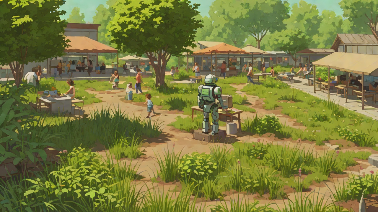 Planting the Wild Food Court from "The Wild Robot". Planting the Wild Food Court Context With the soil turned and enriched, Tawny guides Roz to a lush meadow.