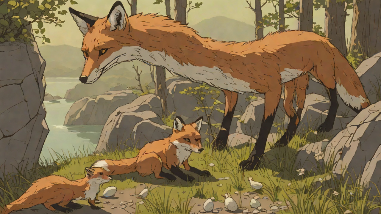 The Fox's Jealousy from "The Wild Robot". The Fox's Jealousy Context Fink appears after the cliff accident, smelling the dead geese. He sees the egg in Roz's hands and asks to eat it.