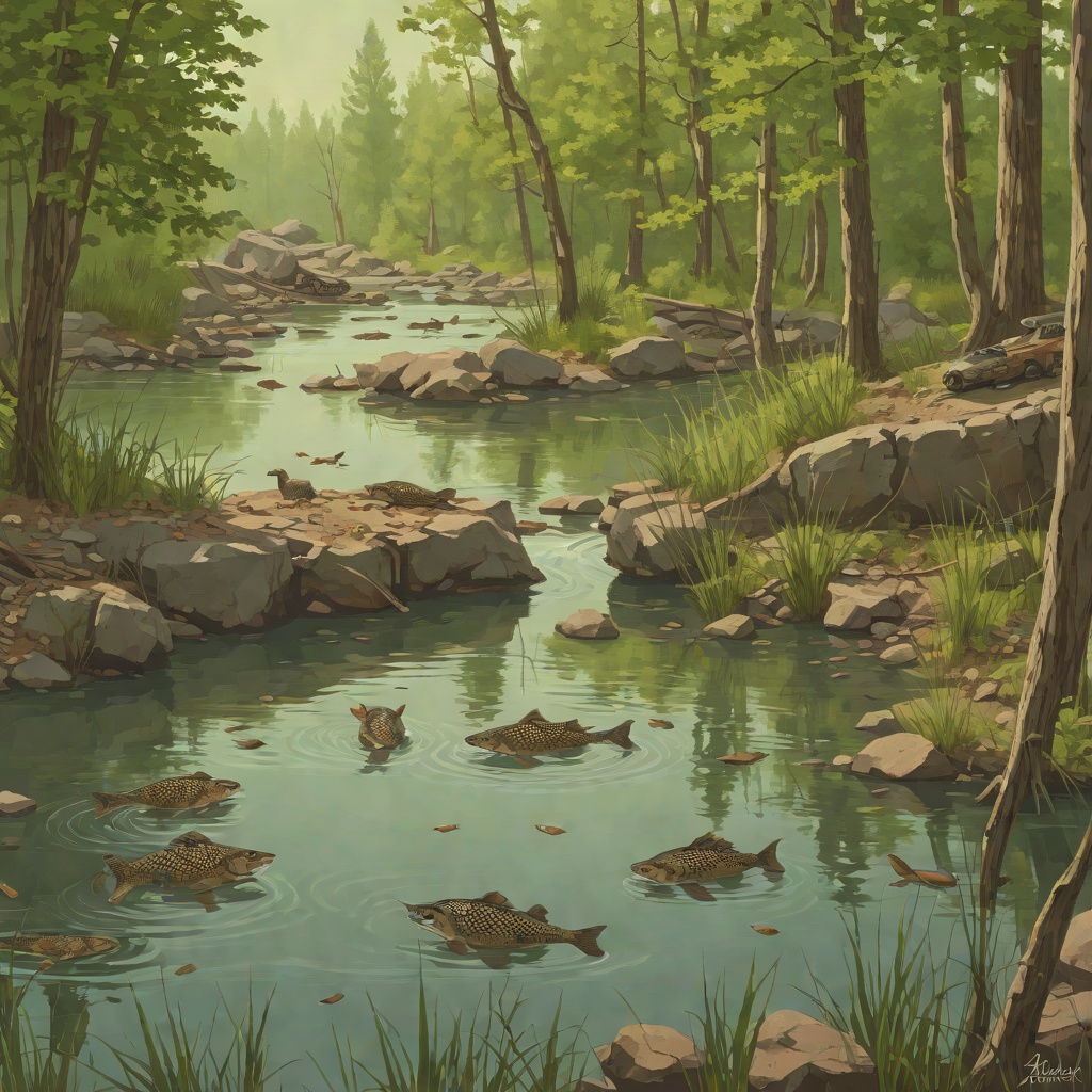 The Rockmouth Relocation from "The Wild Robot". An old conflict between a trapped pike and the beavers is resolved when Roz comprehends the fish's plight and safely returns him to the river.