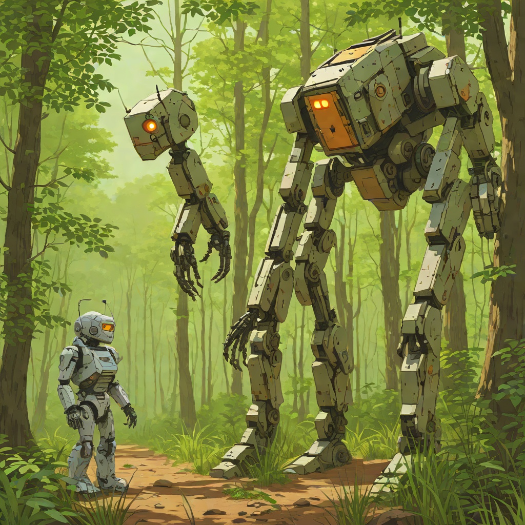 Learning the Language of the Wild from "The Wild Robot". Roz's evolution from an inanimate observer to an active participant in animal society through camouflage and language.