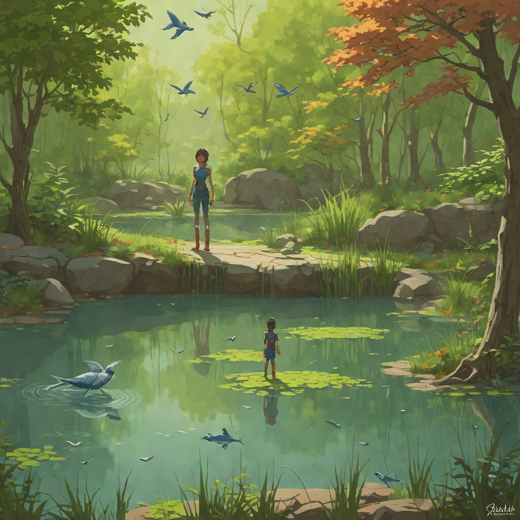 The Cycle of Seasons with Brightbill from "The Wild Robot". The growth of Brightbill through swimming, flying, identity struggles, migration, and the emotional reunion that marks Roz's role as a mother.