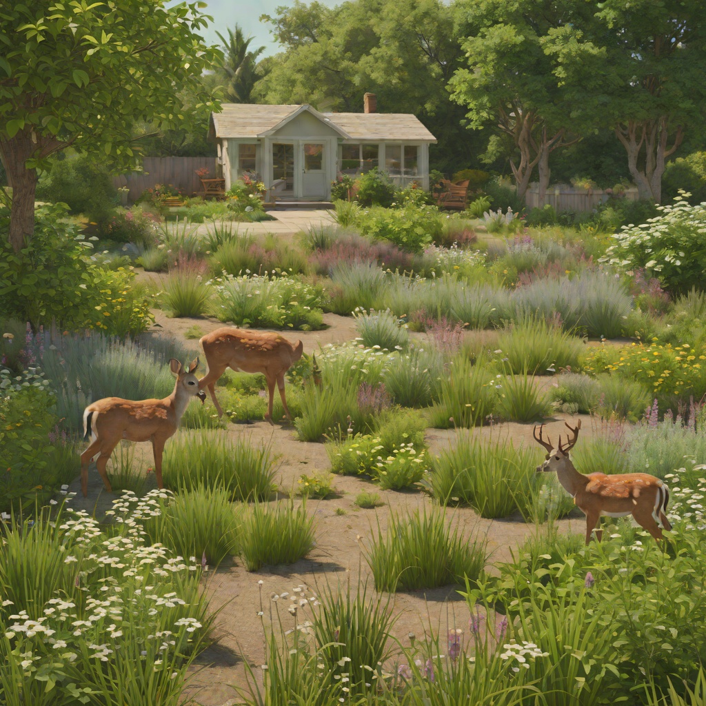 The Garden Project with the Deer from "The Wild Robot". Roz and Tawny create a wildflower and food garden that becomes a shared space for all the island's animals, symbolizing acceptance.
