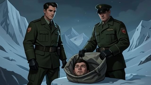 A Face Beneath the Ice from "Operation Napoleon". A Belated Reunion Finding William When the recovered aircraft is carried aboard a C-17, Robert Miller secretly enters the wreckage to search for his brother.