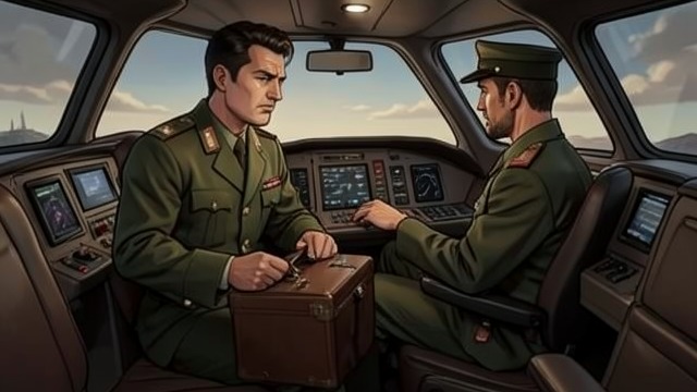 The Bargaining Attempt from "Operation Napoleon". The Bargaining Attempt An insurance policy Aboard the C-17, Ratoff presents Carr with a briefcase that appears to hold blank pages.