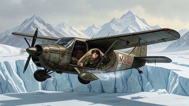 The Return to Iceland from "Operation Napoleon". The Plane Returns Summoned by the Discovery Decades later, Vytautas Carr tells Robert that the aircraft has re-emerged from the ice.