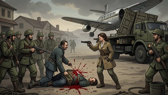 A Captive Witness from "Operation Napoleon". A Captive Witness Confronting the operation At the glacier, Kristín and Steve are stopped by armed soldiers.