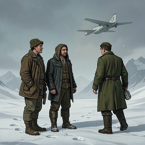 Jón’s Promise to Miller from "Operation Napoleon". This thread follows Jón and Karl from their wartime discovery of the crashed aircraft through decades of silence, until Kristín’s arrival makes their old…