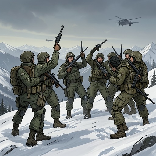 The Rescue Team Versus the Armed Force from "Operation Napoleon". The rescue team’s duty to recover its missing members brings it into direct confrontation with armed soldiers, escalating from a denied rescue route to a…