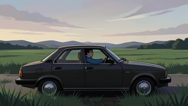 A Return to Green from "Missing You". A Return to Green Familiar Landscape, Changed Perspective Riding through Indiana, Jessica notices the greenery and sky she has missed.