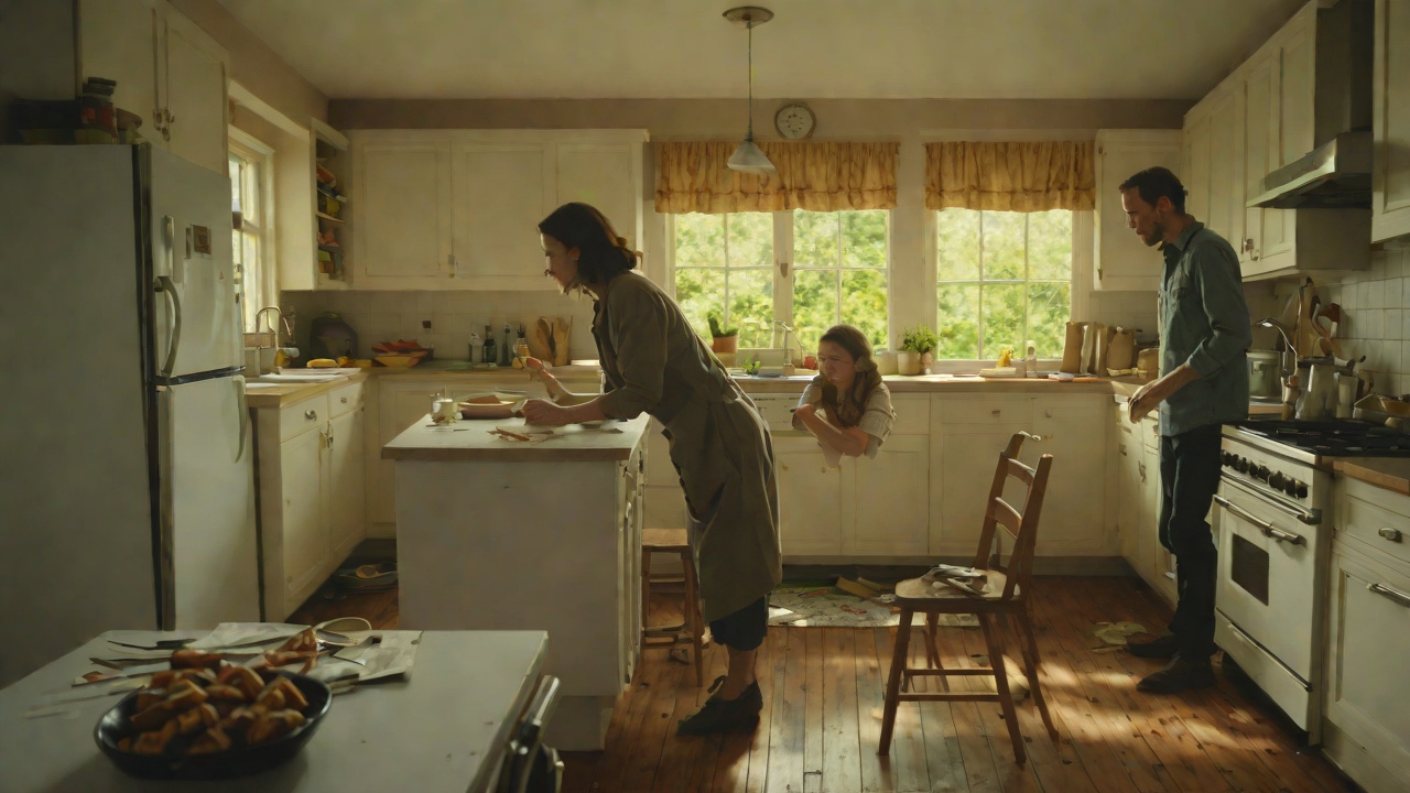 Explaining Away the Kitchen Push from "It Ends with Us". Explaining Away the Kitchen Push Scene Lily lies in bed trying to process the kitchen incident, reminding herself that Ryle burned his hand and panicked.