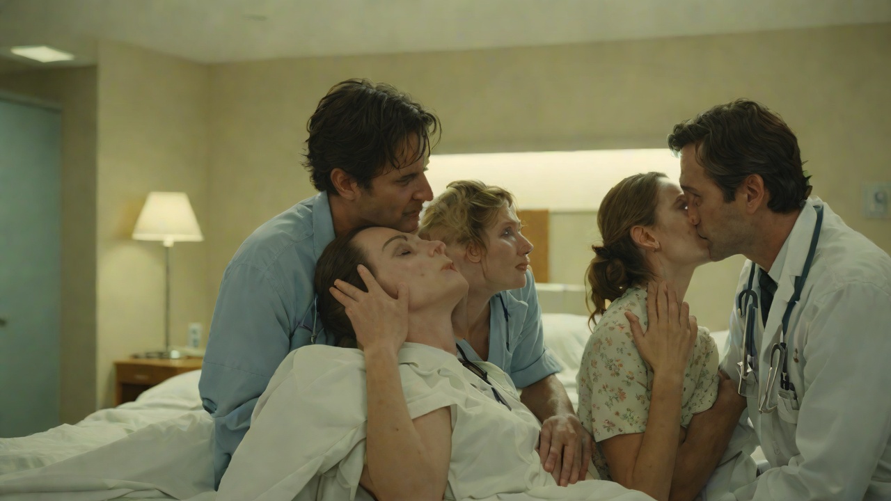 Promise at the Hospital from "It Ends with Us". Promise at the Hospital Scene Lily asks Ryle for a divorce and then kisses Emerson's forehead, whispering that it stops here, with me and you, and ends with…