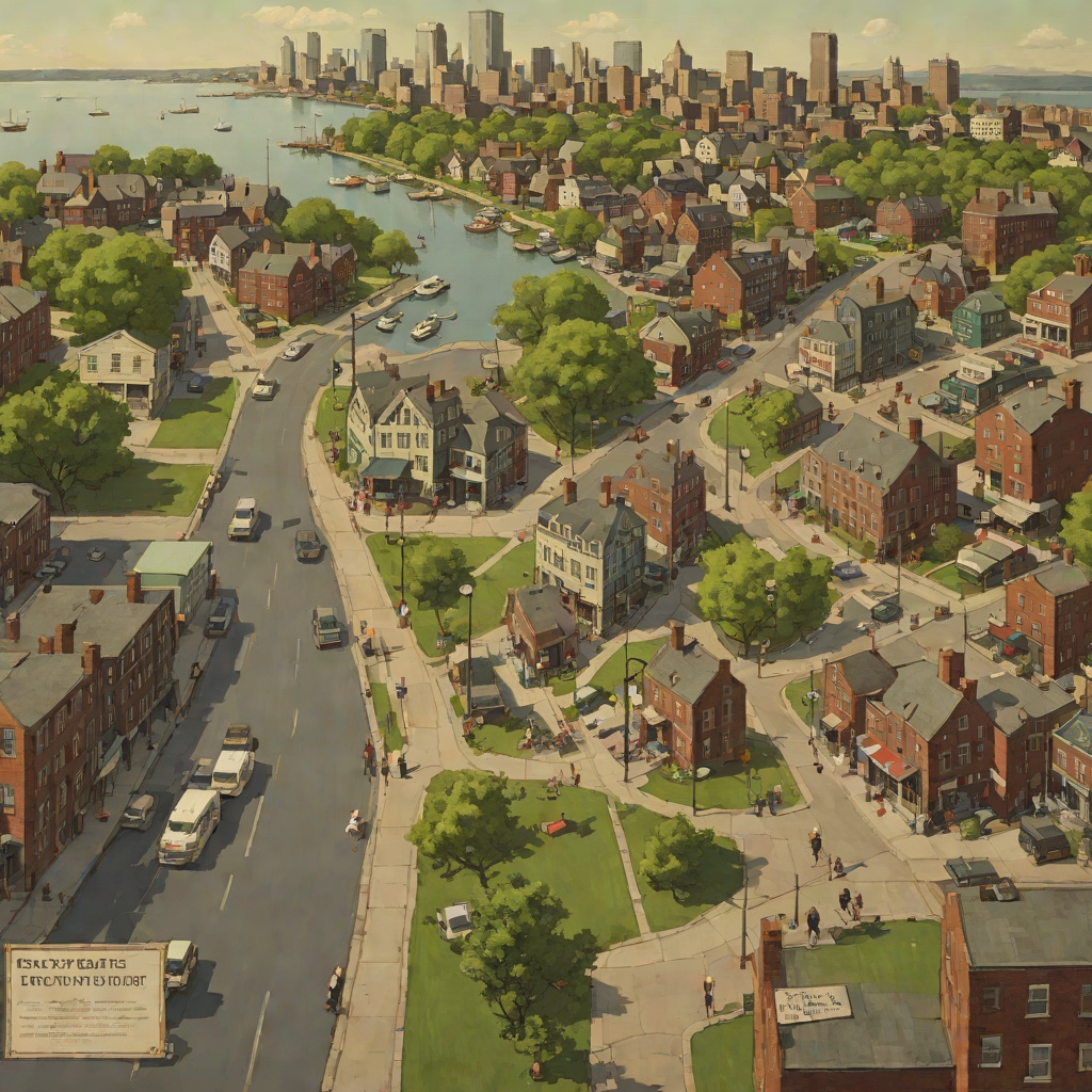 From Plethora to Boston from "It Ends with Us". Traces Lily Bloom's geographical and emotional escape from her father's town to a new identity in Boston.