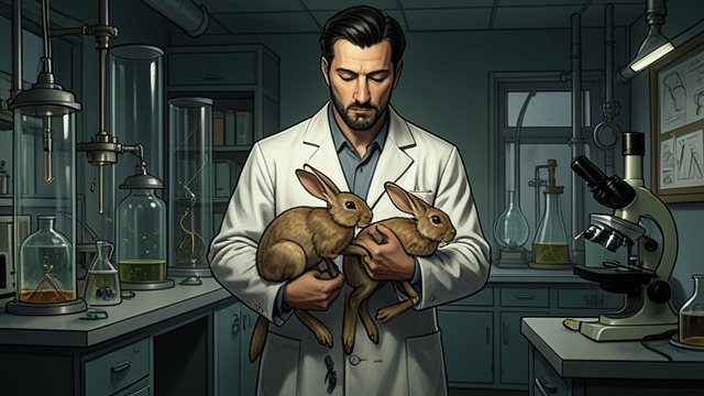 The Rabbits’ Lesson from "Poor Things". The Rabbits’ Lesson A demonstration of power Baxter shows McCandless rabbits altered into strikingly divided forms, then promises to restore them.