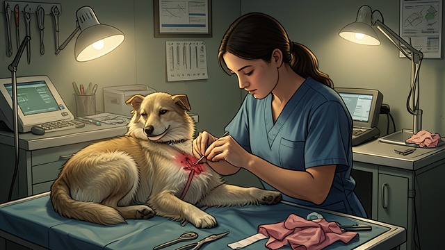 Veterinary Practice from "Poor Things". Veterinary Practice Learning by doing Baxter establishes a small animal clinic and teaches Bella to receive cases and stitch wounds.