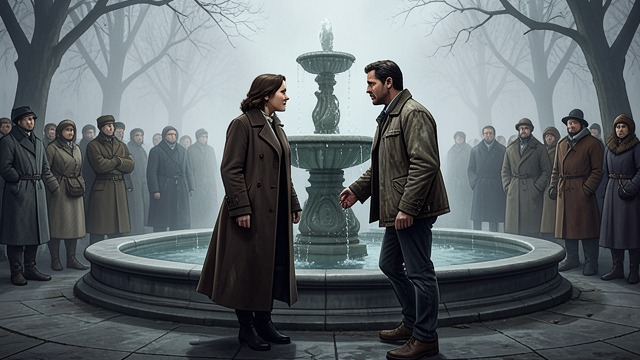 A Meeting at the Fountain from "Poor Things". A Meeting at the Fountain Recognition and desire Bella Baxter returns to Glasgow more articulate and experienced, then singles out McCandless at the Loch…