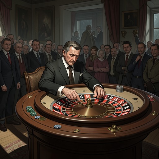 Wedderburn’s Gambling Trap from "Poor Things". This flow isolates the transformation of Duncan Wedderburn’s first roulette win into compulsion, debt, and personal collapse.