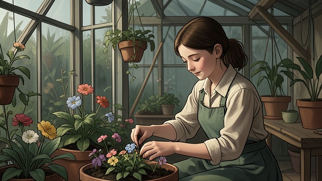 The Enclosed Recluse from "Wuthering Heights". A Greenhouse Girl Taught to Be Happy Catherine Linton (younger) grows up within the park walls, knowing no house but the Grange and no heart but her father's.