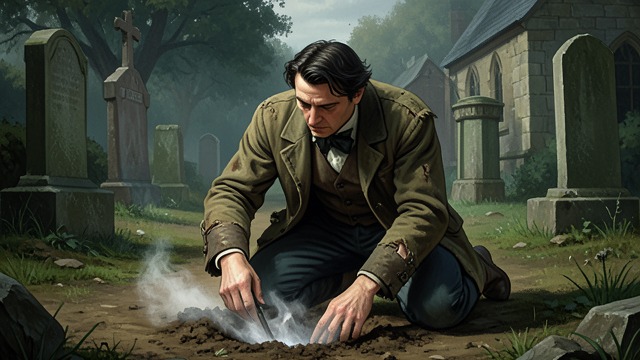 The Union in the Grave from "Wuthering Heights". Haunted by the Bond A Presence in the Earth On the night Catherine is buried, Heathcliff goes to the churchyard and digs down to her coffin, hearing a sigh…