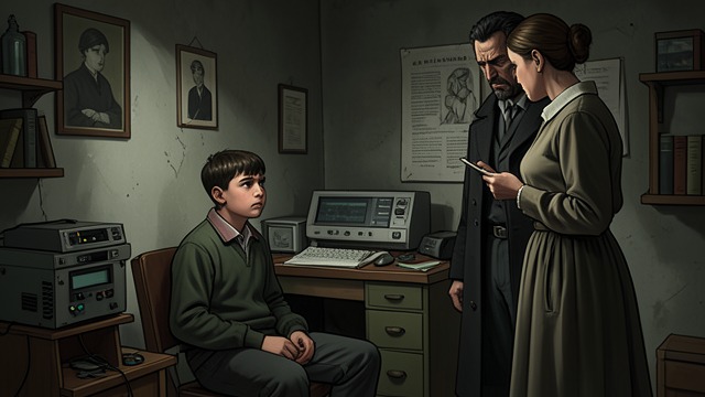 The Fearful Household from "Wuthering Heights". A Tyrant in the Attic The Sound of Displeasure Linton is confined to a small parlour, and his father cannot bear the sound of his voice for many minutes.