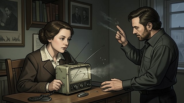 The Enemy Radio from "The Zone of Interest". The Enemy Radio The family hears an unwelcome truth Hannah listens to a radio play in which a character explains that Jews are being deported and that Germans…