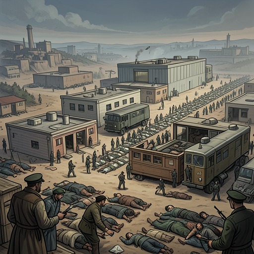 The Growth of the Killing System from "The Zone of Interest". This thread traces the expansion of mass murder from early authorization to increasingly organized camp operations and late-war acceleration.