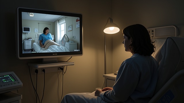 A Screen in the Ward from "Requiem for a Dream". A Screen in the Ward The medium persists Sara sits in the hospital television room under medication, surrounded by institutional routine.