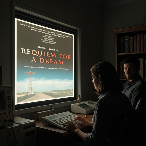 Television as an Alternative Reality from "Requiem for a Dream". This thread traces television’s movement from comforting entertainment to an imagined authority that overwhelms Sara’s reality.