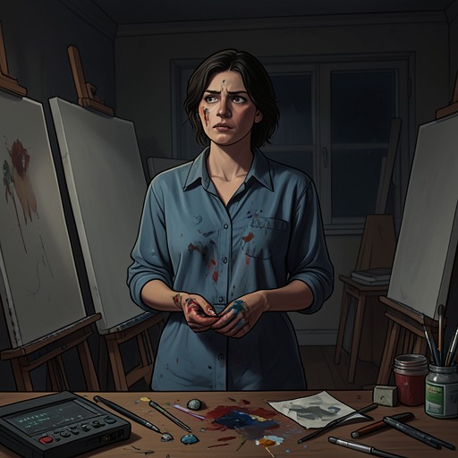 Marion’s Abandoned Art from "Requiem for a Dream". This thread traces Marion’s return to artistic ambition and its gradual displacement by heroin and the pursuit of supply.