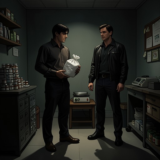 Harry and Tyrone’s Drug Enterprise from "Requiem for a Dream". This thread follows two friends from an improvised plan to sell heroin through short-lived prosperity and desperate dependence.