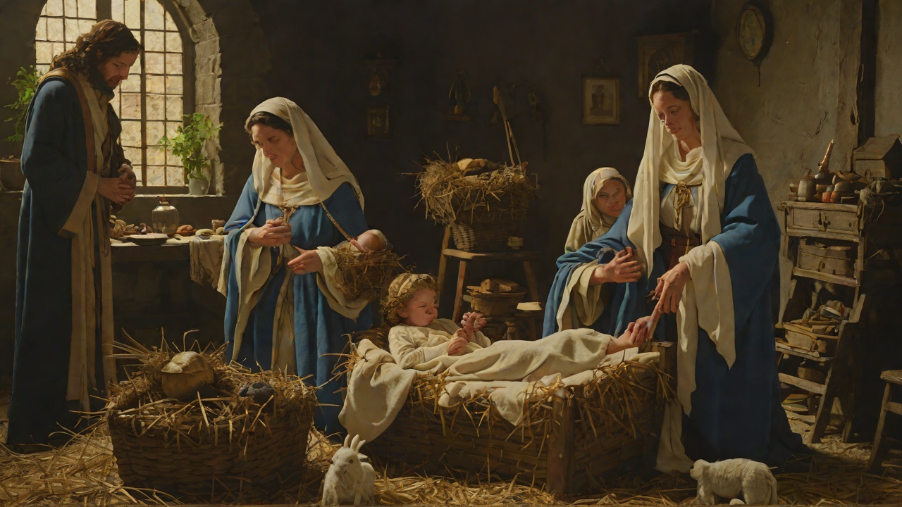 Celia Poses for the Nativity from "The Captain and Ann Barbara". Celia Poses for the Nativity The Jewish Christ Child Miss Hale came to Dover Street to study the baby Celia for a painting of the Nativity.