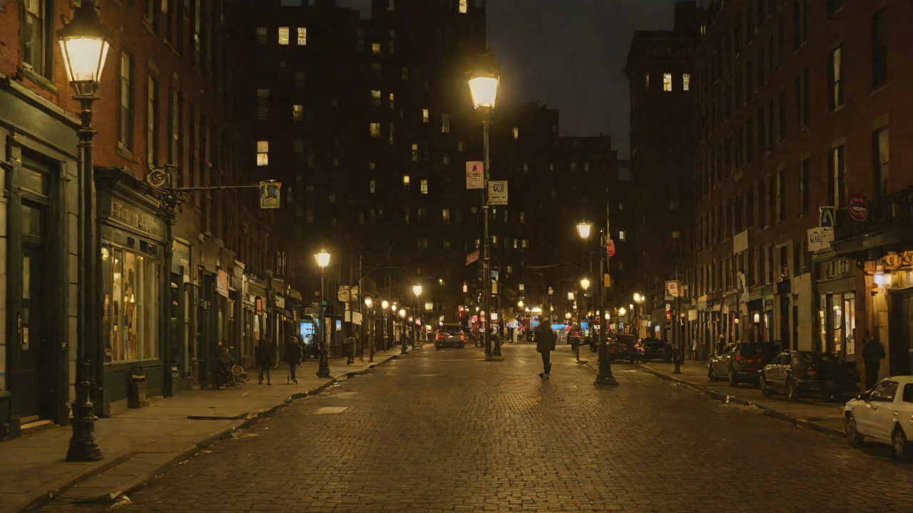 The Brightness of Boston Streets from "The Captain and Ann Barbara". The Brightness of Boston Streets The Lamp Lit Streets Mary was delighted by the illumination of the streets on the first night.